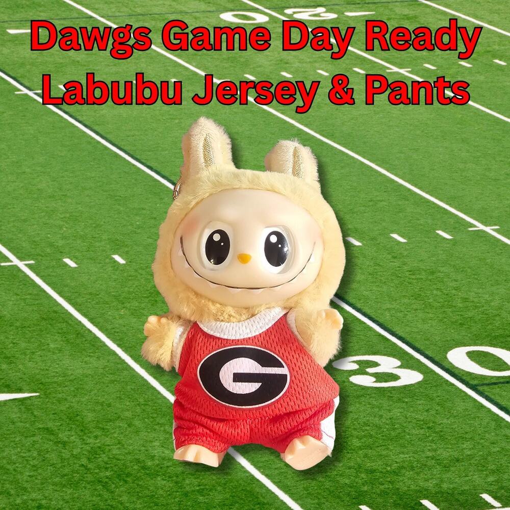 Labubu Dawgs Game Day Ready Jersey and Shorts - Outfit Only DOLL NOT INCLUDED